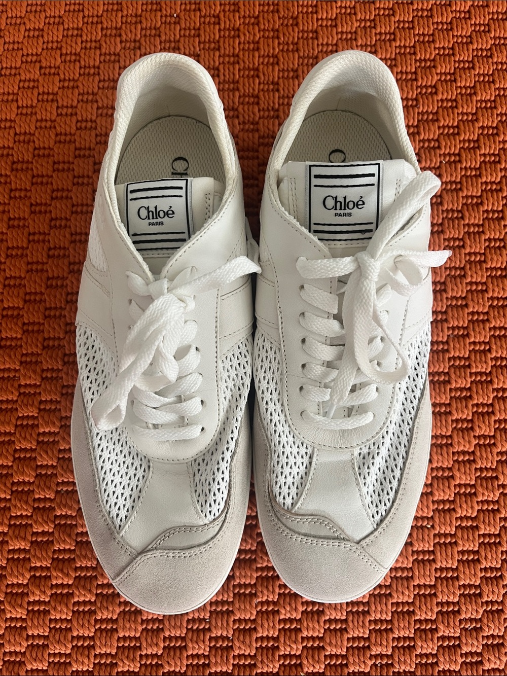 Chloé Women's Kick Low Top Sneakers White Size EU 40 / US Women’s 10